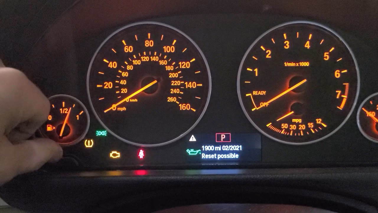 How often should a BMW service light be turned on?