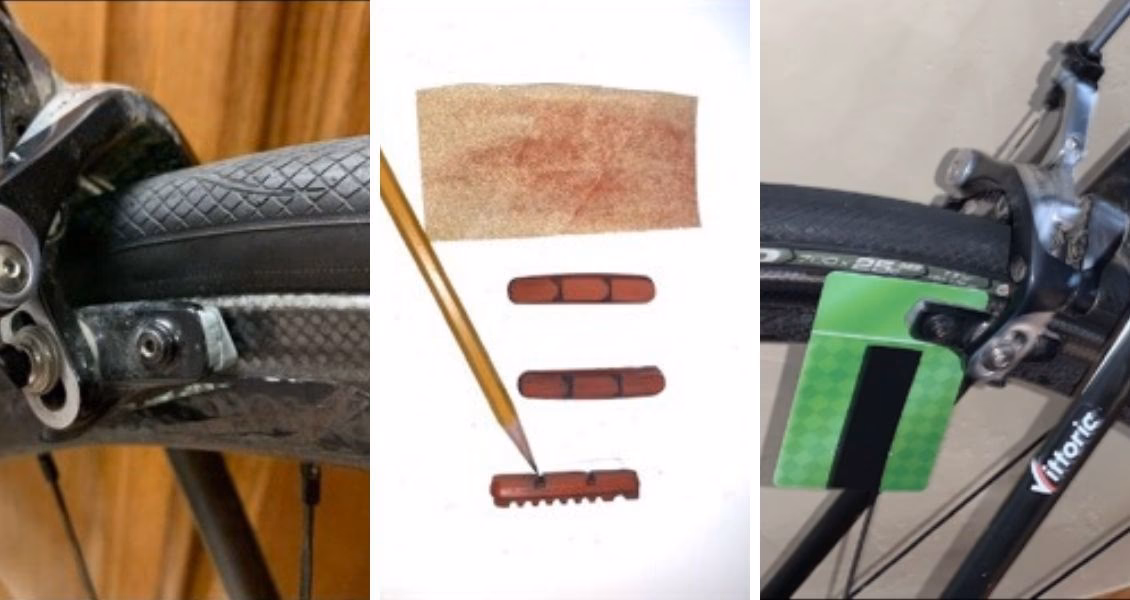 How do you fix a rim brake pad holder?