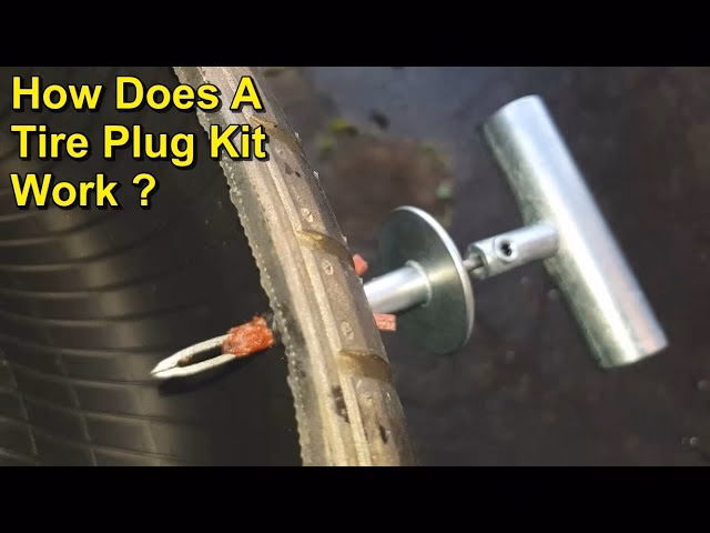 How do I fix a puncture in a tubeless car tyre?