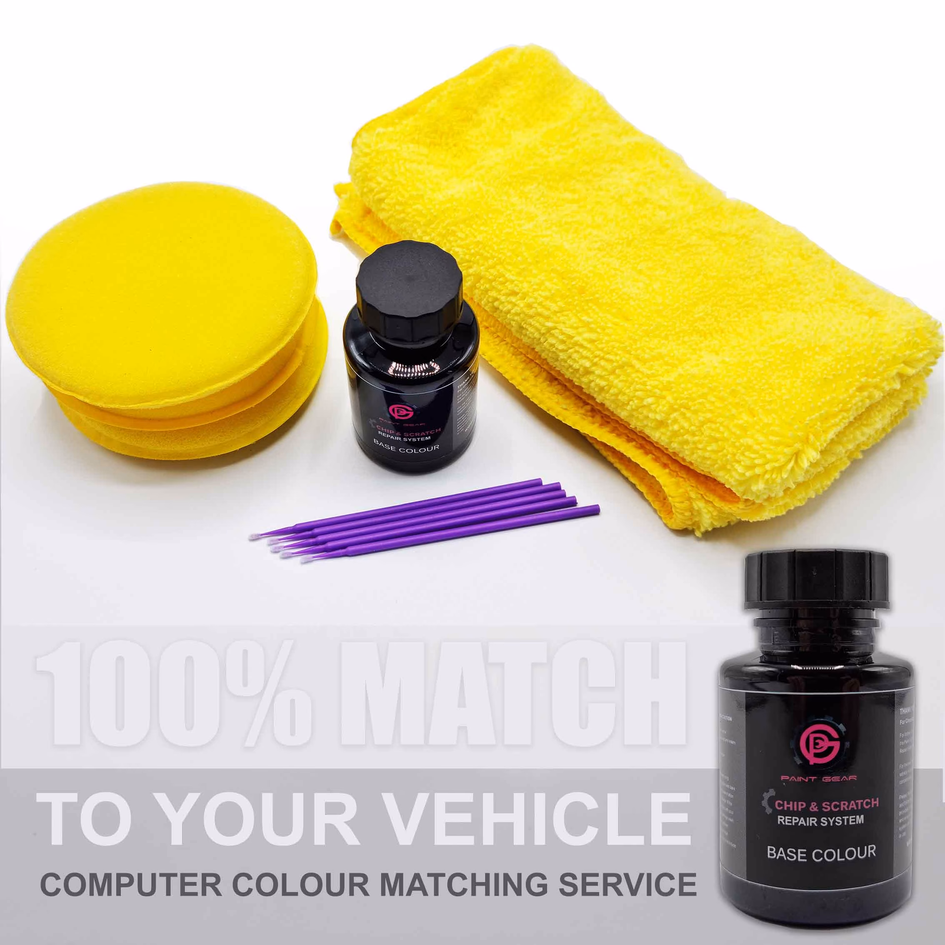 How do you fix a chip on a car?