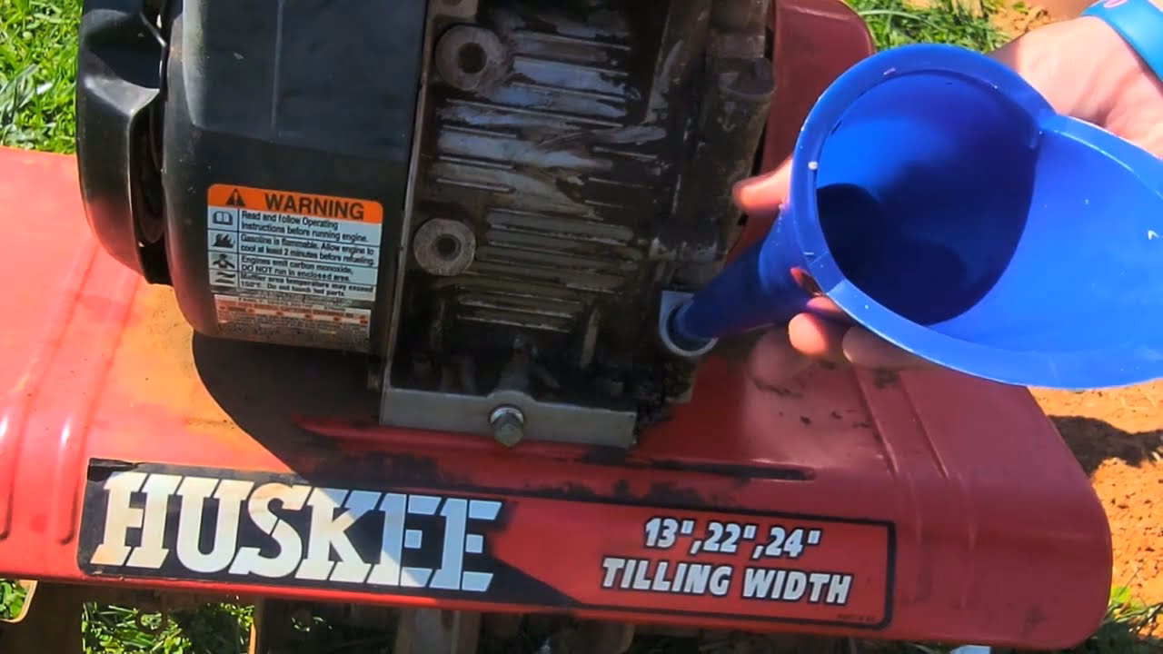 How do you maintain a huskee cultivator?