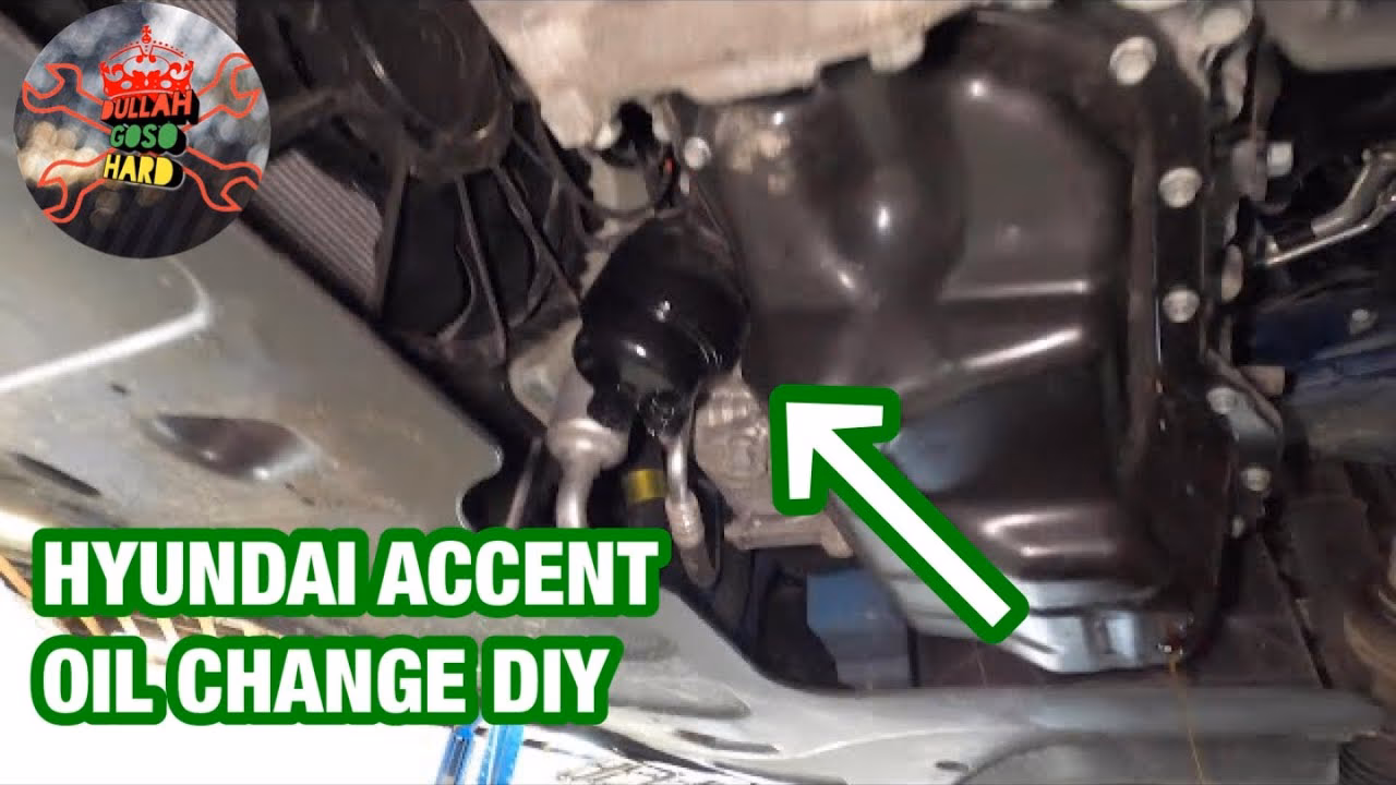 How do I change the oil in my 2013 Hyundai Accent?
