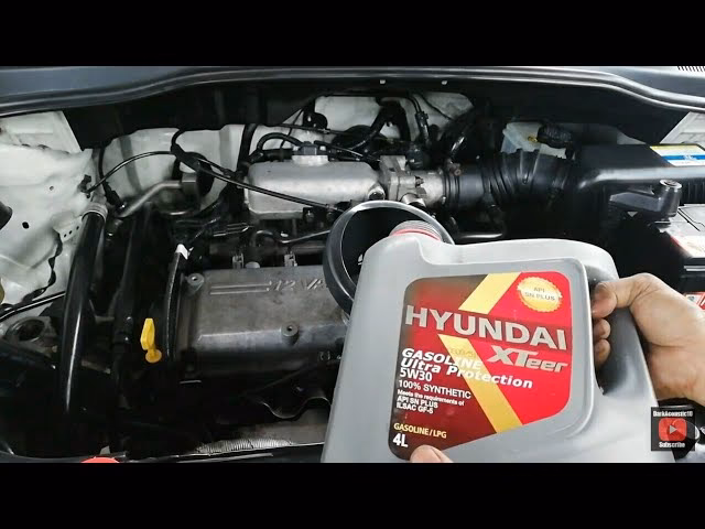 How to change oil & filter on 2002 Hyundai Getz GL?