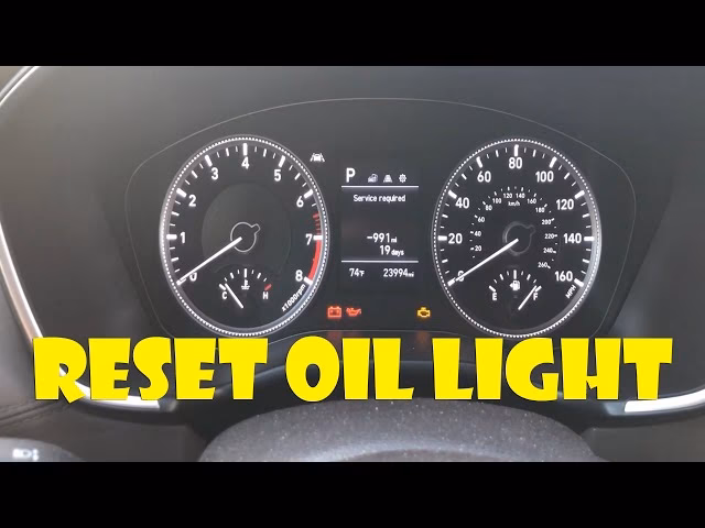 Why does my Hyundai Santa Fe have an oil change indicator light?