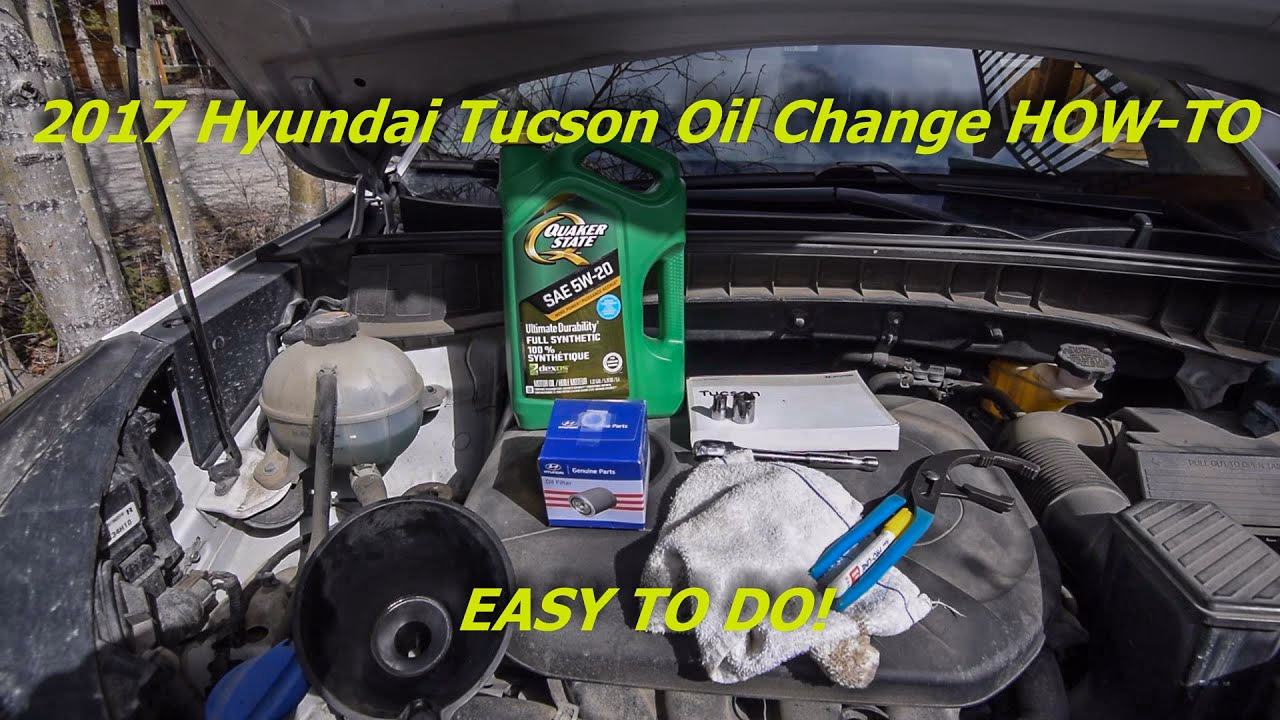 How to change engine oil on Hyundai Tucson?