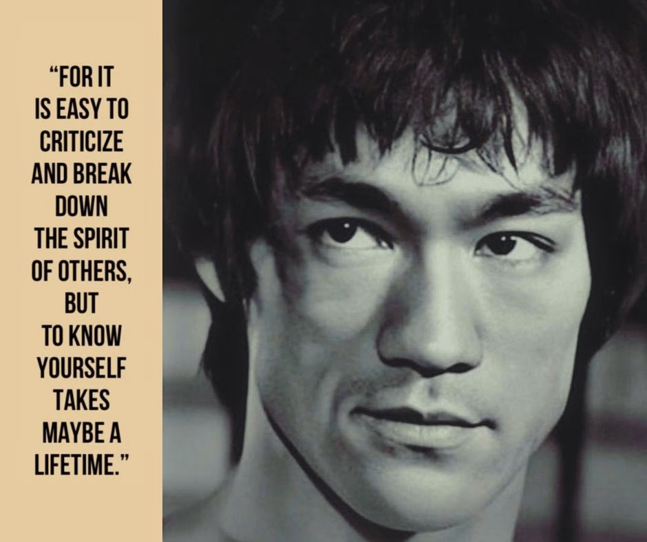 What is a famous quote from Bruce Lee?