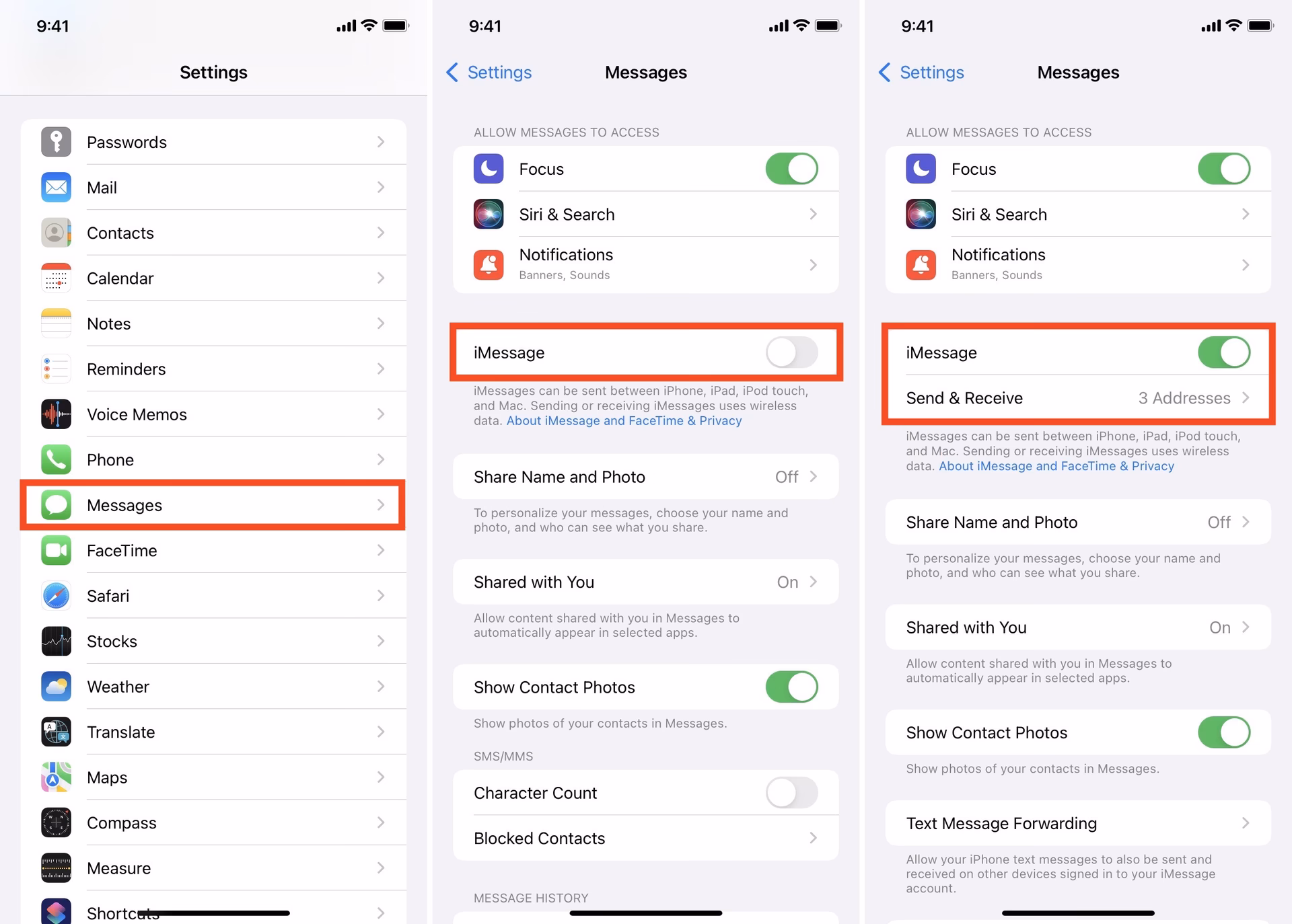 How do I know if iMessage is not working?