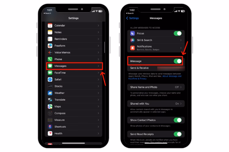 How to reactivate iMessage if it's not working?