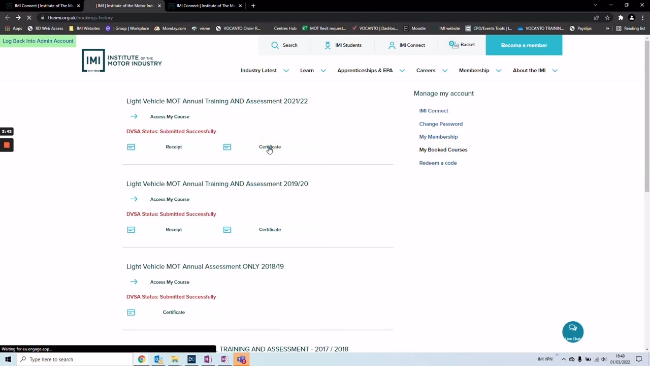 How do I access IMI products or access exclusive content?