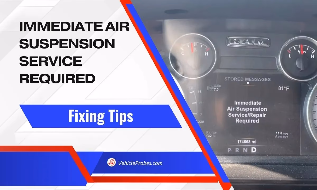 What does immediate air suspension service/repair required mean on a jeep?