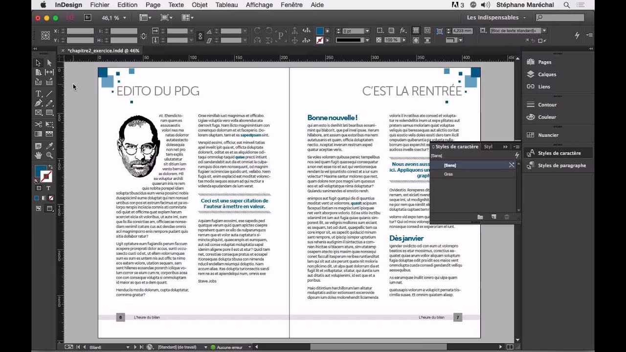 Comment comptabiliser un texte dans InDesign ?