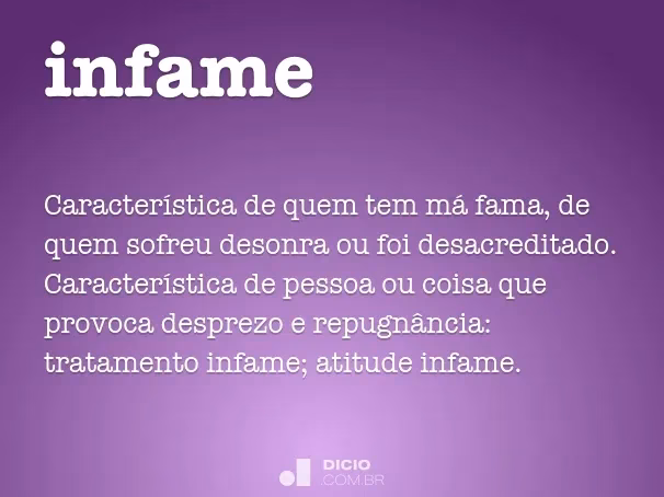 Quelle est l'origine du mot infâme ?