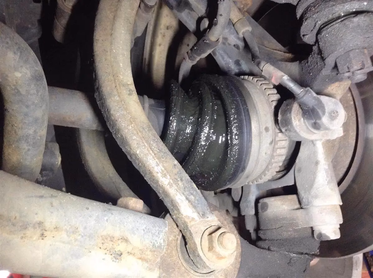 What is a leaking CV boot?