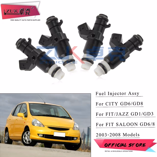 How many injectors does a Honda Jazz have?