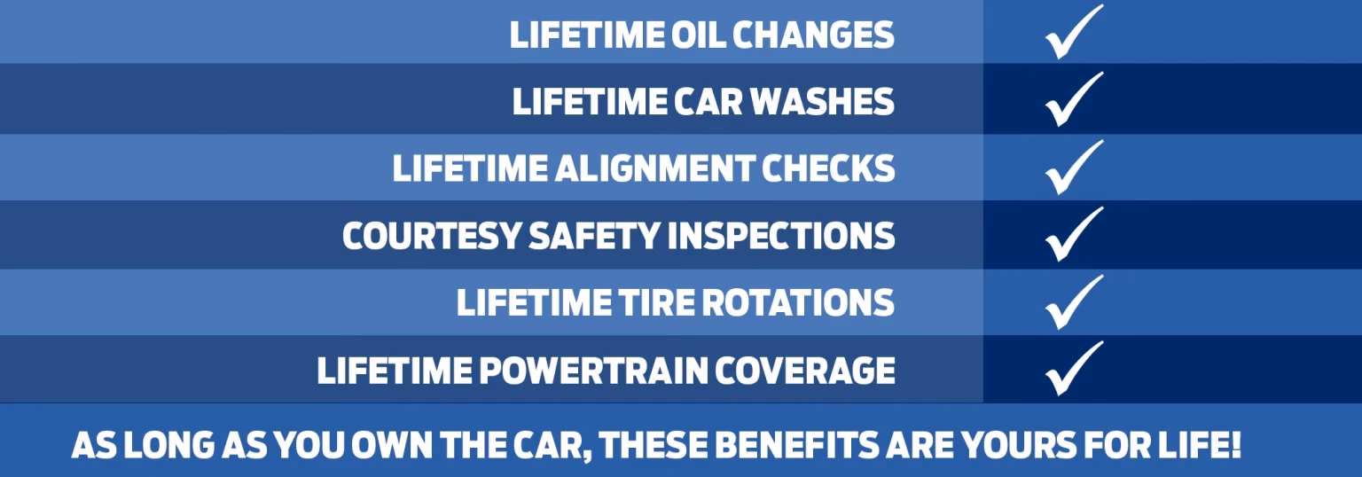 How many oil changes does the lifetime program offer per year?