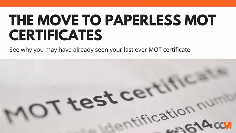 Will drivers be able to access MOT pass certificates digitally?