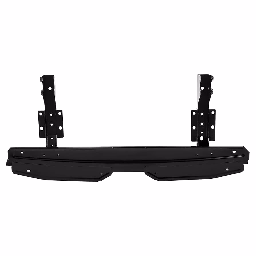 Where is the rear bumper support located?