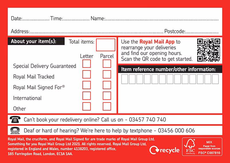 What if I left a red'something for you' card?