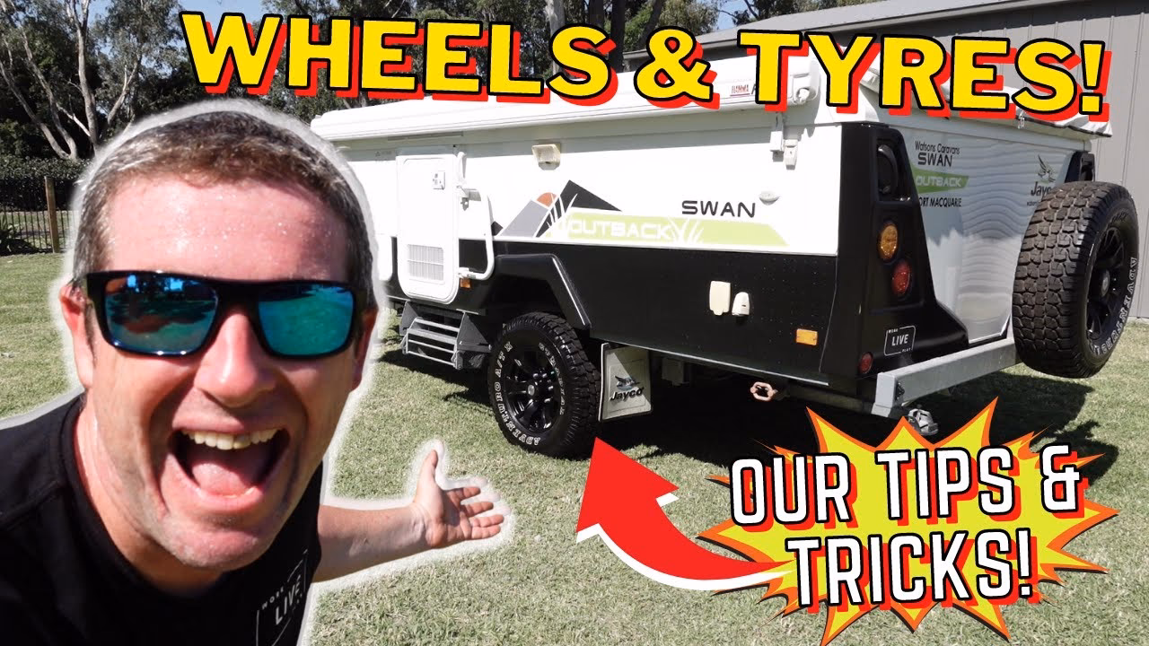 How tight should a tyre be on a Jayco?