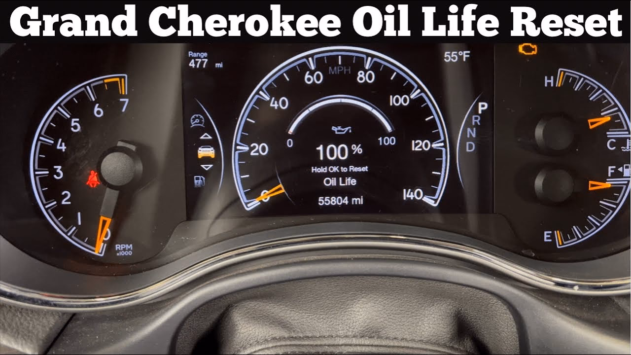 How to reset oil life on a 2017 Jeep Grand Cherokee?