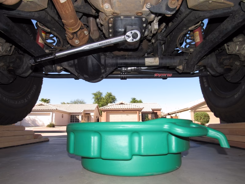 How long does it take to change oil on a jeep?