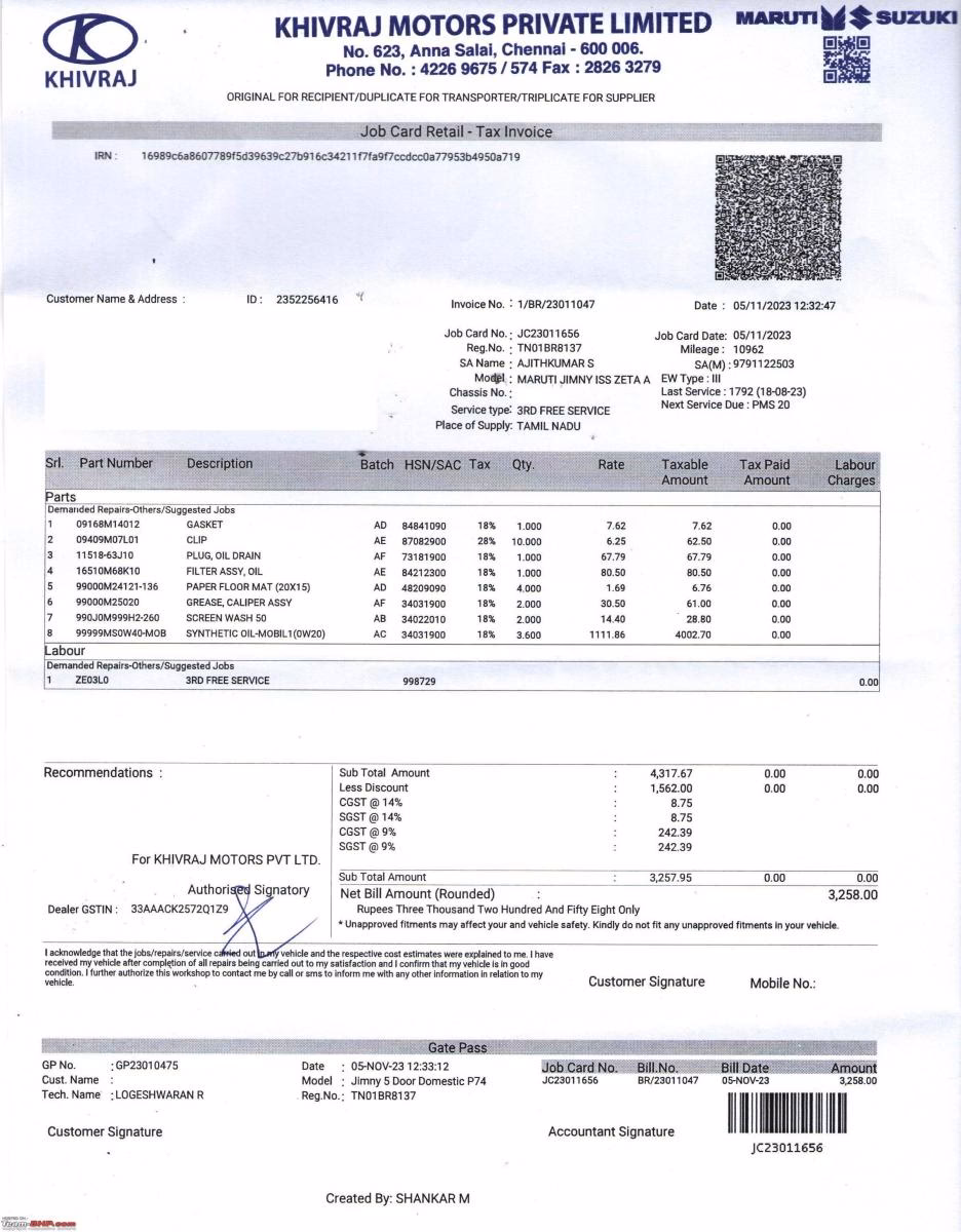 How often should I Change my Jimny oil & filter?
