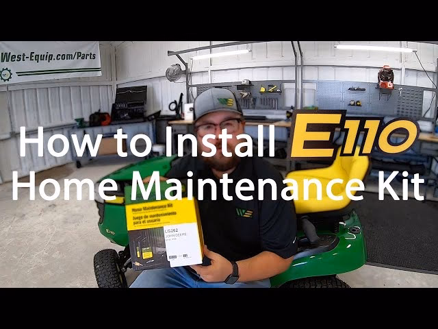 How do I service my John Deere E110 lawn tractor?