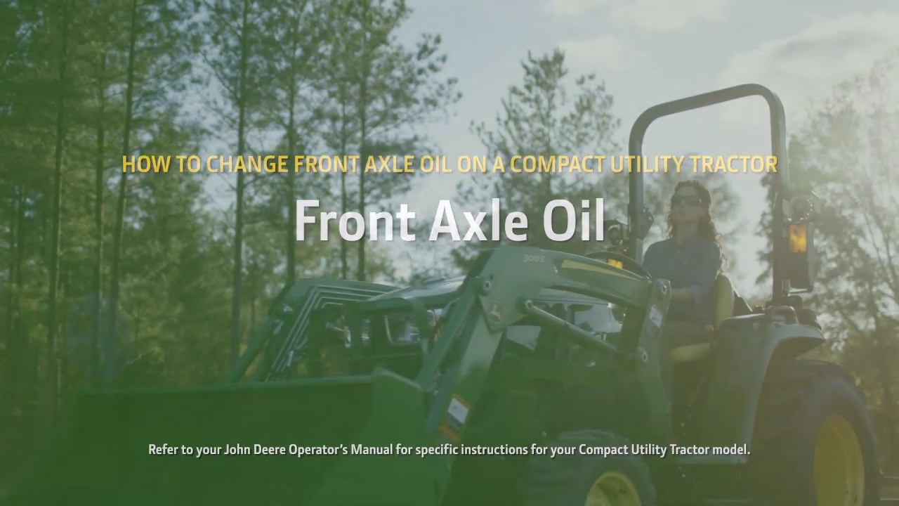 Where is the transmission fluid located on a John Deere?