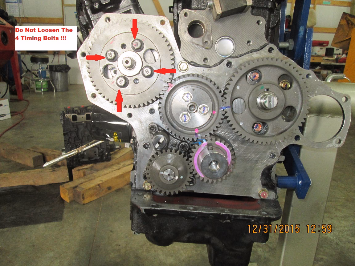 How do you change a fuel injection pump timing pin?