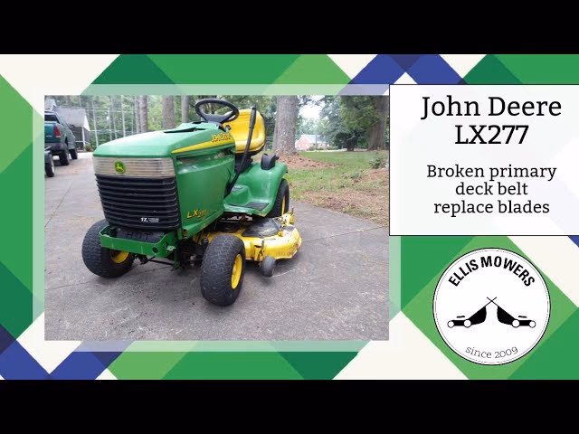 How do I service my John Deere lx277 lawn tractor?