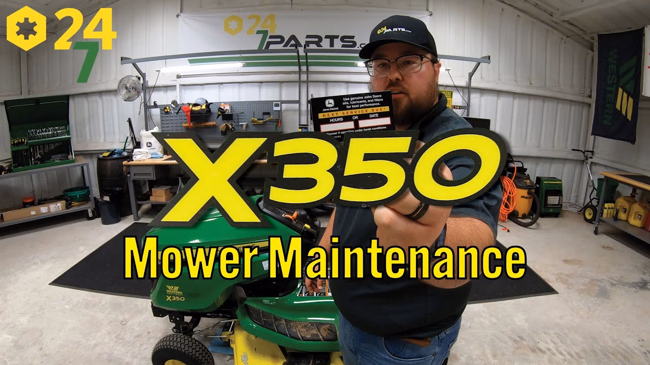 How do you service a John Deere X350?