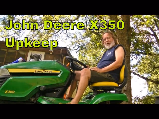 Can I change the oil in my John Deere mower?