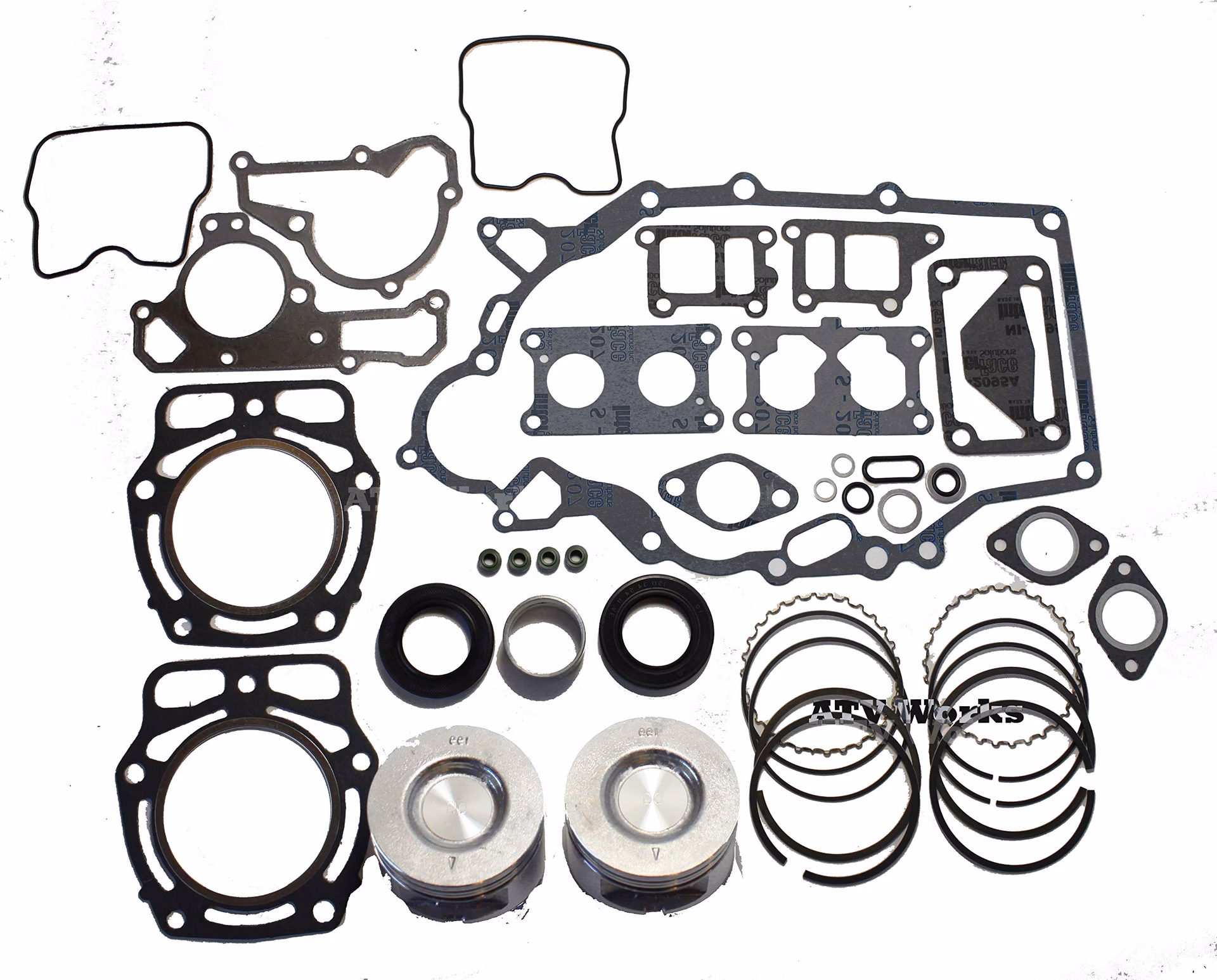 What is in a Kawasaki MULE kaf620 engine rebuild kit?