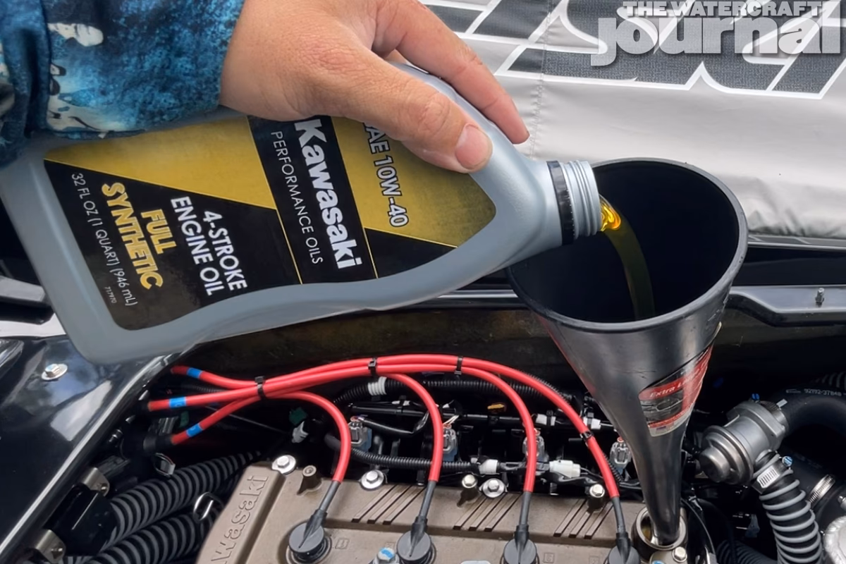 How do you remove a Kawasaki oil filter?