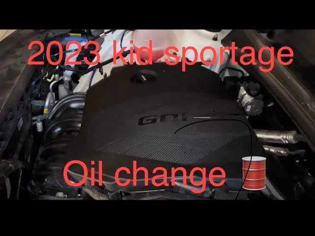 How do you change engine oil on a Kia Sportage?