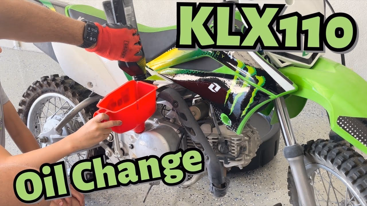 How do you clean a klx110c engine?