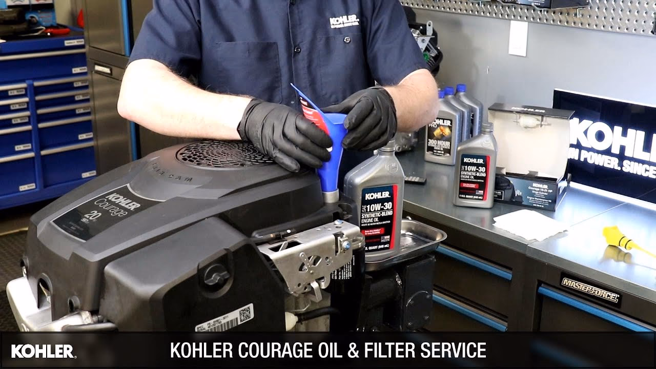 How much oil does a Kohler 7000 take?