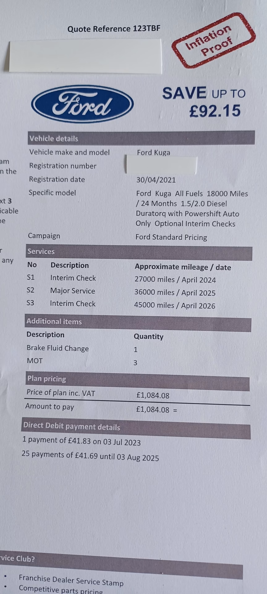 How often does my Ford Kuga need an MOT?