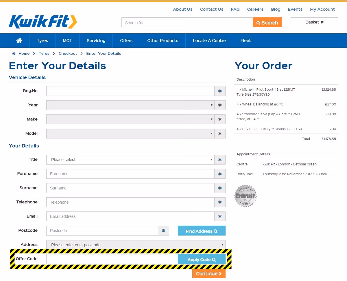 How do I use a Kwik Fit voucher code?
