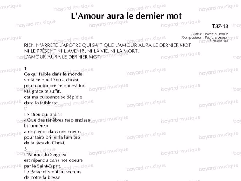 Que faire dans l’amour aura le dernier mot ?