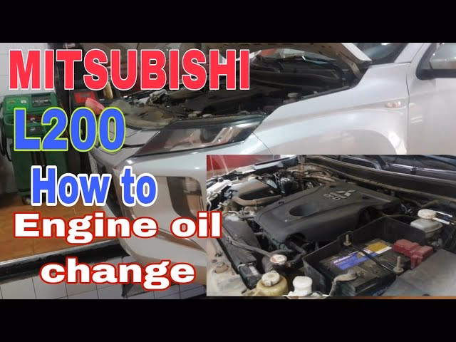 How many litres of oil does a Mitsubishi L 200 2010 diesel take?