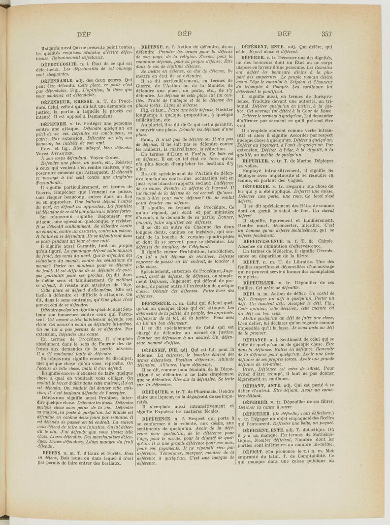 Quel est le synonyme de défendre ?