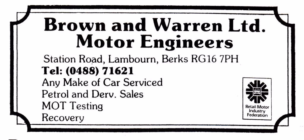 Who is Lambourn garage?