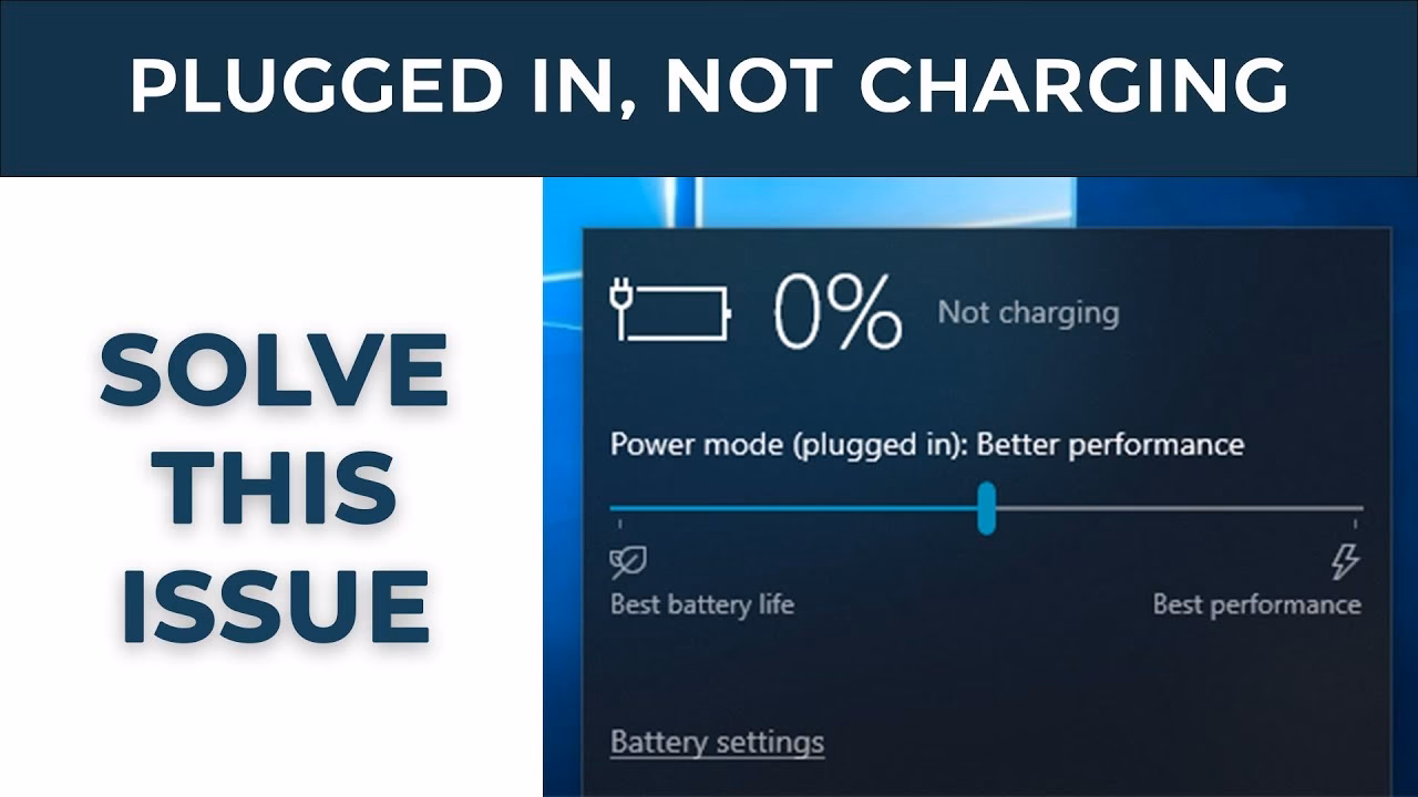 Why is my laptop not charging?