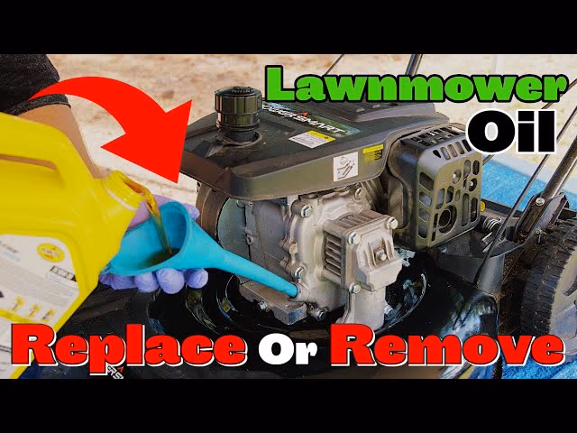 Can you put new oil in a lawn mower?