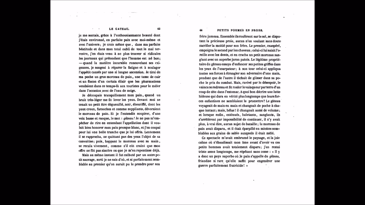 Quel est le poème de Charles Baudelaire ?