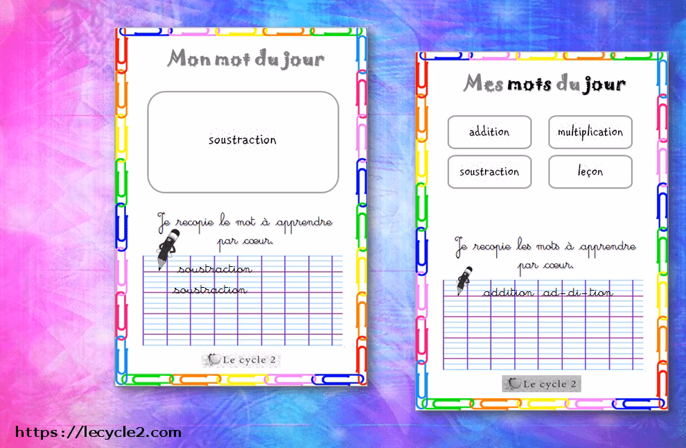 Qu'est-ce que le mot du jour ?