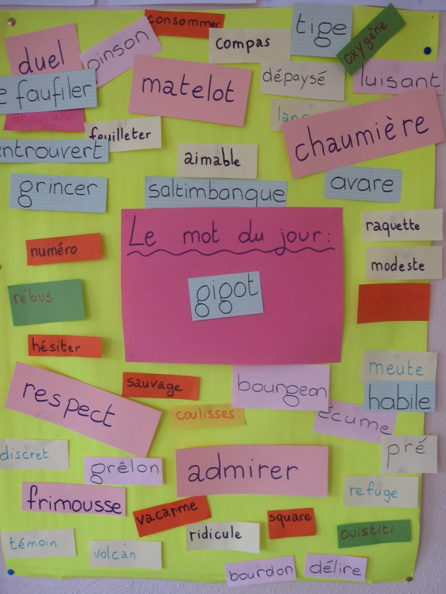 Qu'est-ce que le mot du jour ?