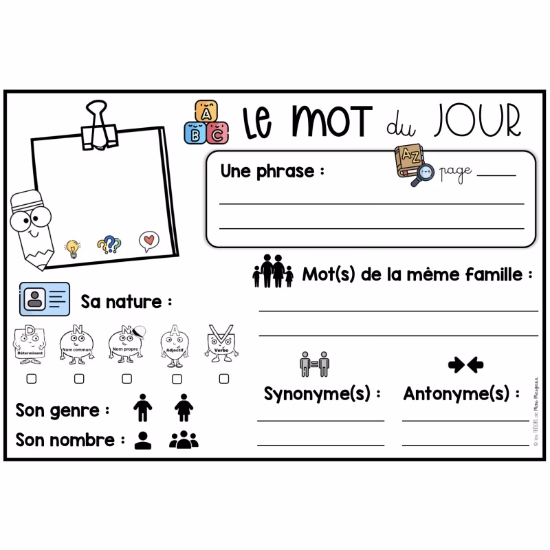 Comment utiliser le mot du jour ?