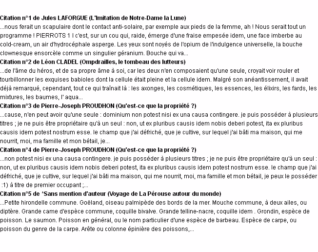 Quel est le synonyme de idem ?